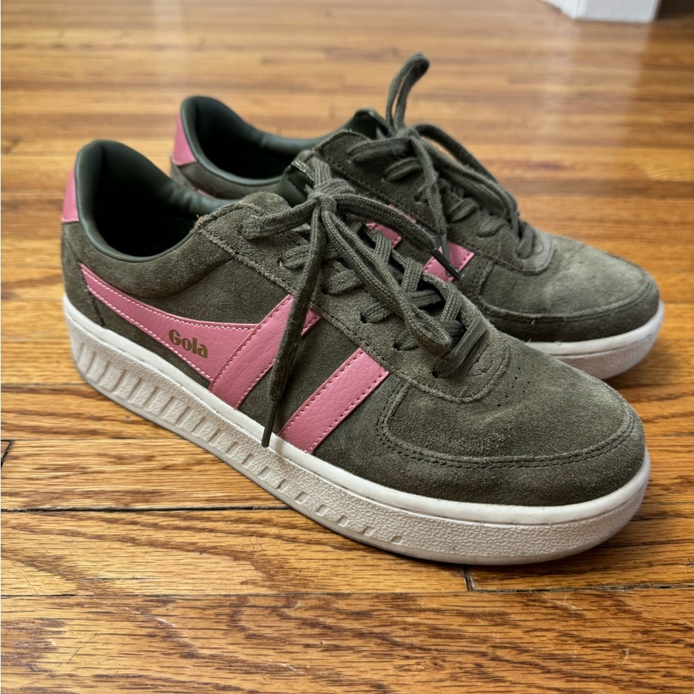Goal Grandslam green suede women’s 8